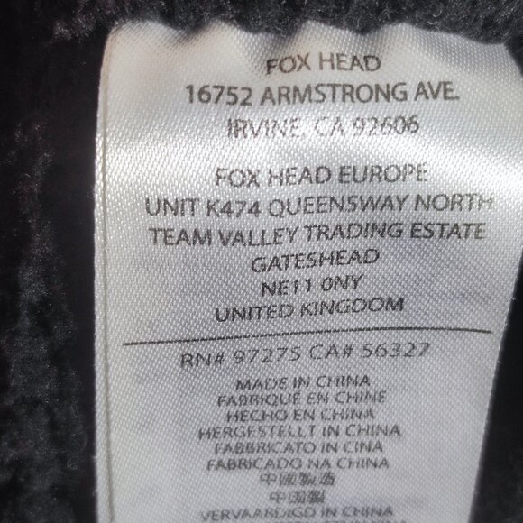 Fox Sherpa Hoodie women's junior size XL black colour with purple graphic design - Picture 6 of 11